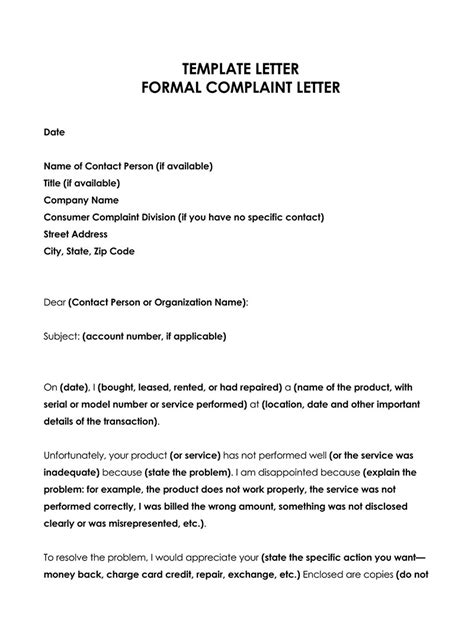 complaint disease word hike|40 Formal Complaint Letter Templates (Word) ᐅ .